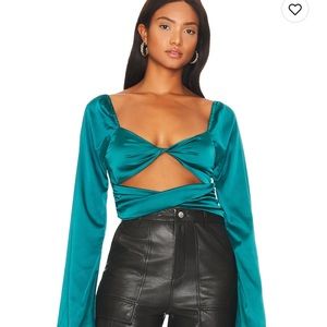 More to Come long sleeve crop top